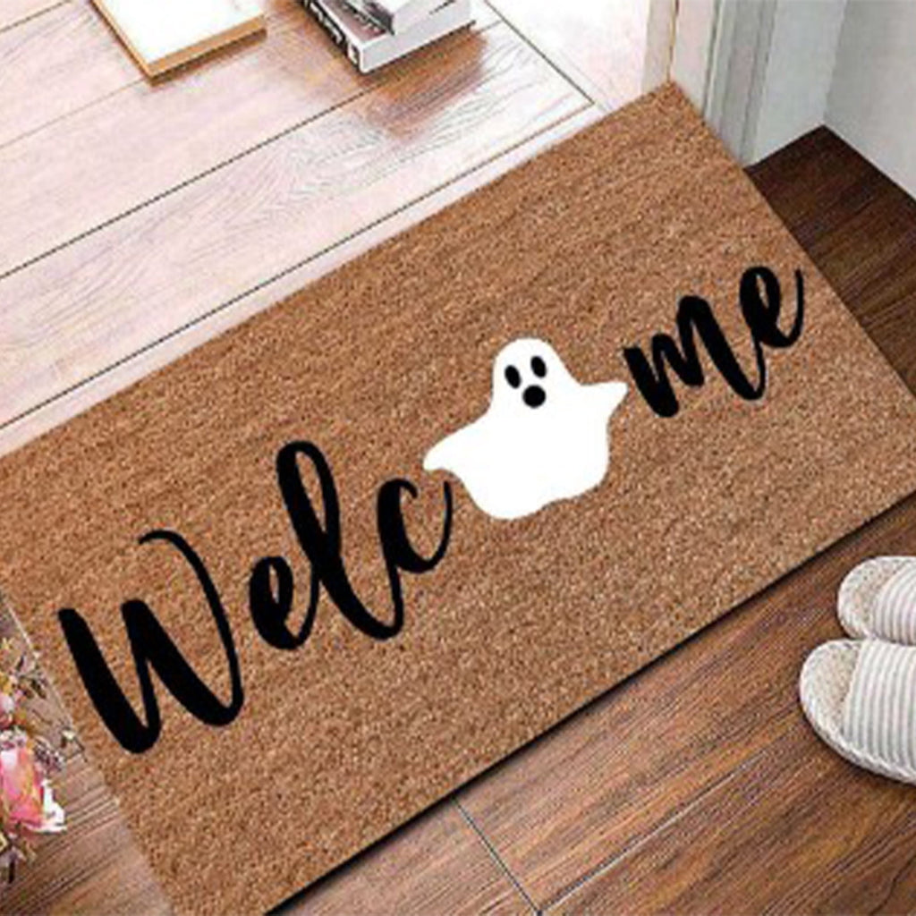 Clearance Hotyverty Halloween Front Door Mat Slip Guard Stain Shield Water Resistant Low Profile 23.62*15.74 in Outdoor Front Porch Holiday Floor Ornament, Halloween Gift for Halloween Party Hosts