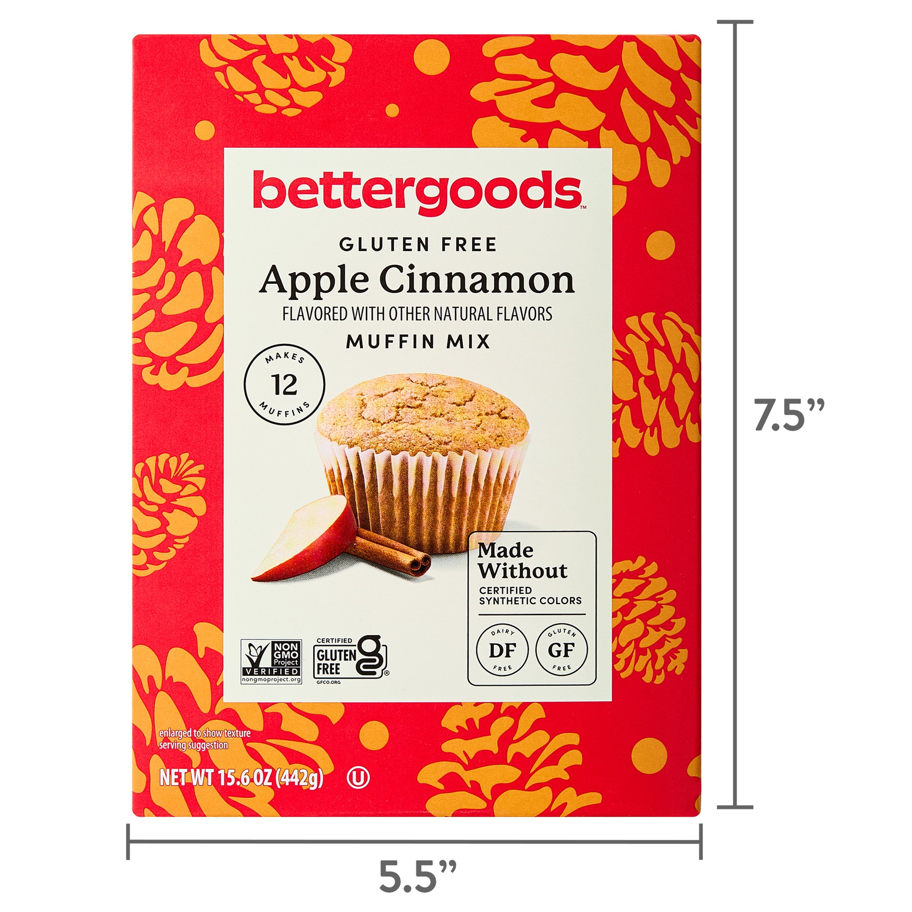 bettergoods Gluten Free Apple Cinnamon Muffin Mix, 15.6 oz