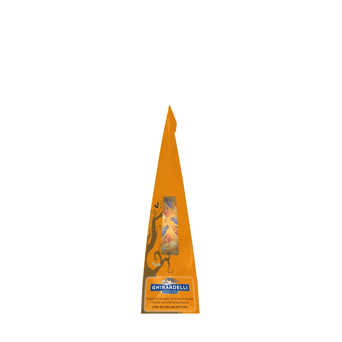 GHIRARDELLI Milk Chocolate Caramel Jack O' Lanterns, 4.1 oz Bag