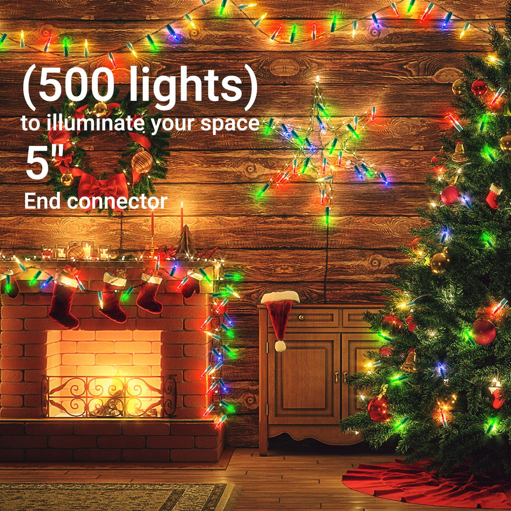DAYBETTER Christmas String Lights, 16.4ft with 50 Count Mini Lights, Waterproof Christmas Deco Lights for Indoor and Outdoor, Christmas Tree, Garland Birthday