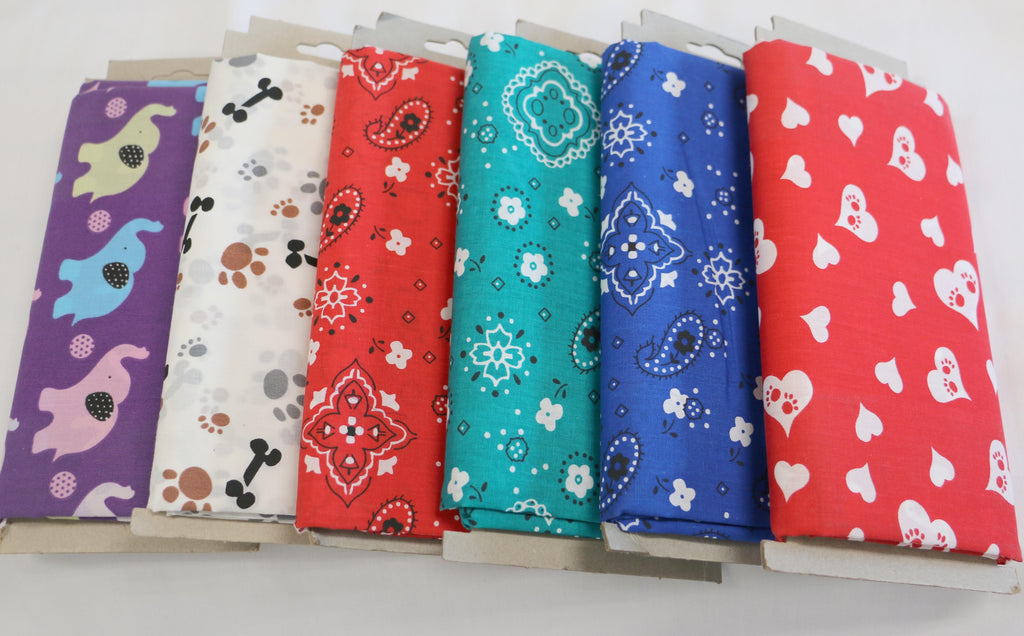 (2 pack) Shason Textile 2 Yard Cut Poly Cotton Print Fabric, Assorted Prints, 44" Wide for Crafts & Sewing