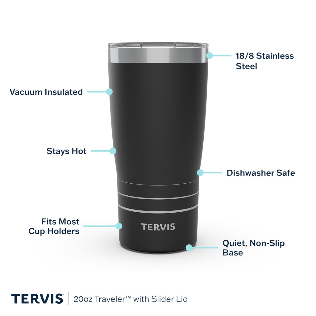 Tervis Traveler Peanuts™ - Halloween Gang Pattern Made in USA Double Walled Insulated Tumbler Travel Cup Keeps Drinks Cold & Hot, 20OZ,