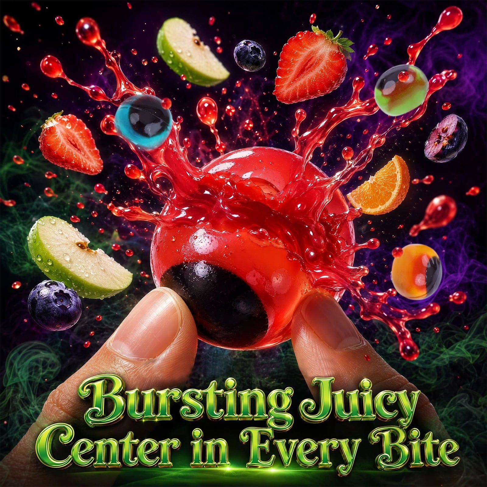 AMOS Cotton Candy Halloween Pizza, Eyeballs Candy for Party, Gluten-Free, 6 Count, 6.35 oz