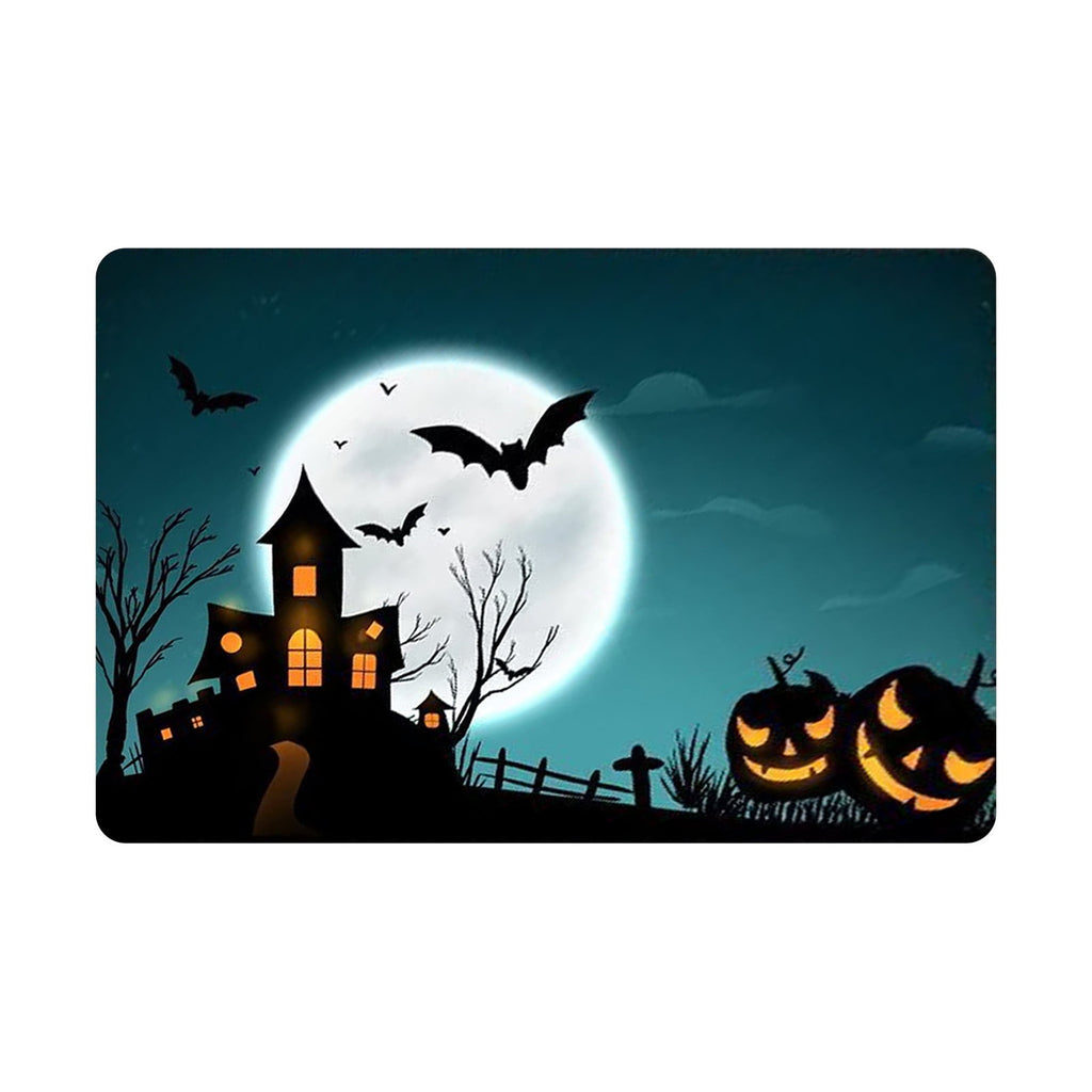 Stijggn Halloween Kitchen Rugs Halloween Mat Halloween Decorations Doormat, Welcome Mats for Front Door,Spooky Outdoor Mats for Front Door, Living Room, Bedroom, K-ids' Room