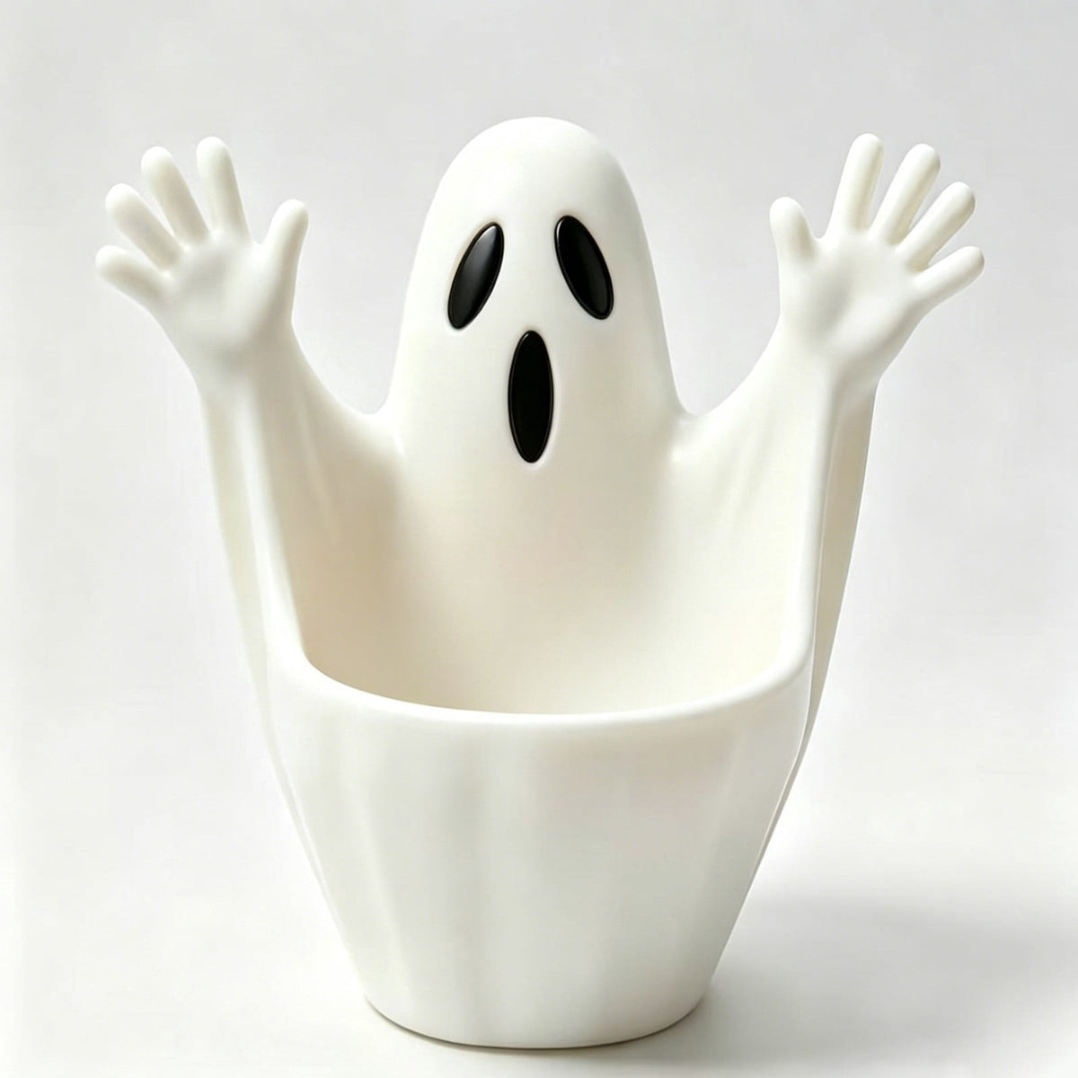 Diceymbol Halloween Pumpkin Snack Bowl Stand Collapsible Broomstick Candy Tray for Cupcakes & Desserts, Resin Serving Platter with Ceramic Pumpkin Bowls