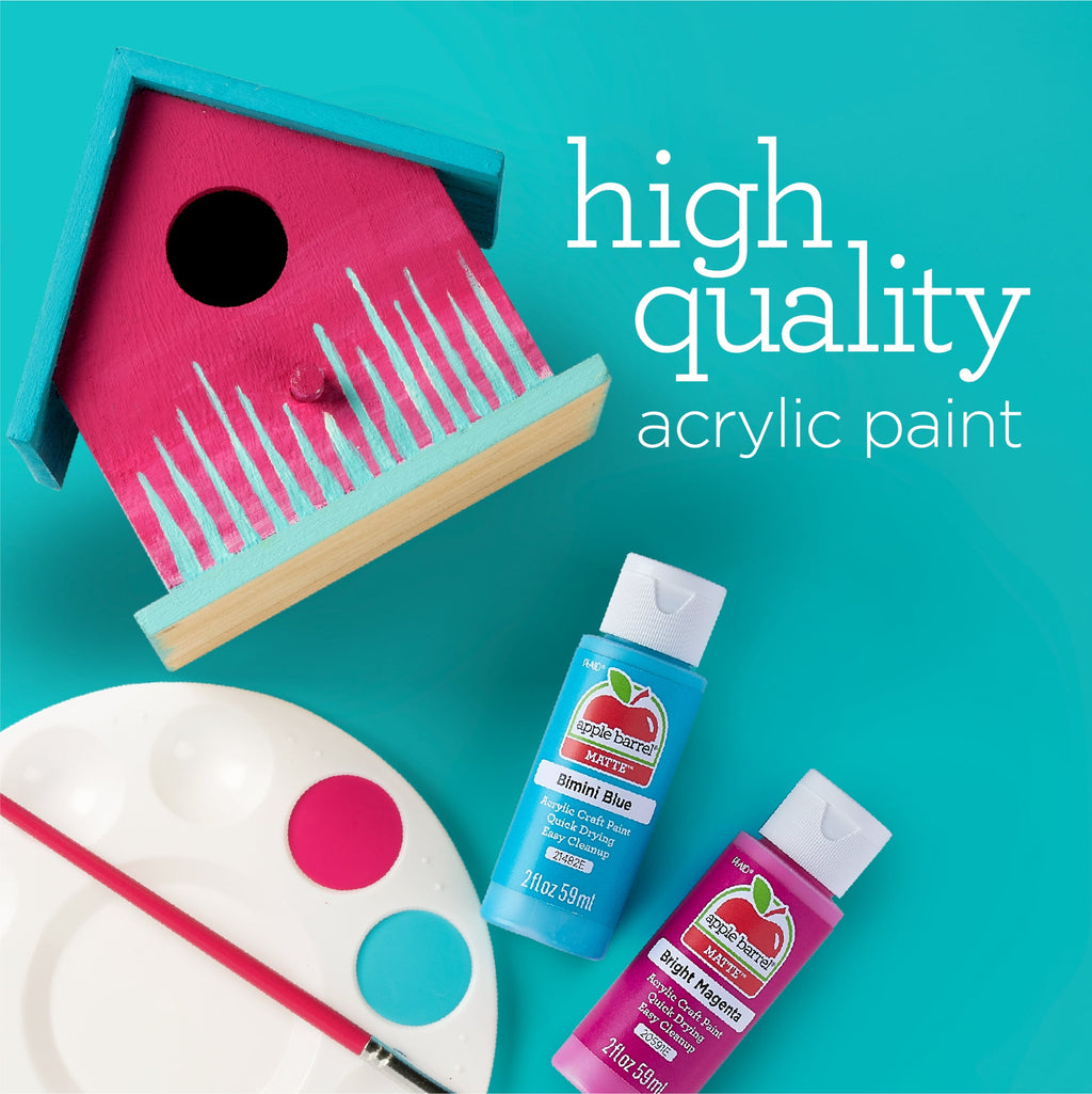 Apple Barrel Acrylic Craft Paint, Matte Finish, White, 2 fl oz