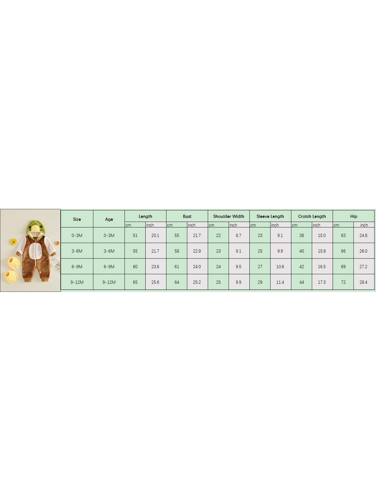 RUINIXCW Toddler Baby Boy Girl Duck Costume Newborn Infant Halloween Animal Costume Warm Fall Winter Plush Jumpsuit Outfit Long Sleeve Hood Zip Up Romper Snowsuit Foot Covers