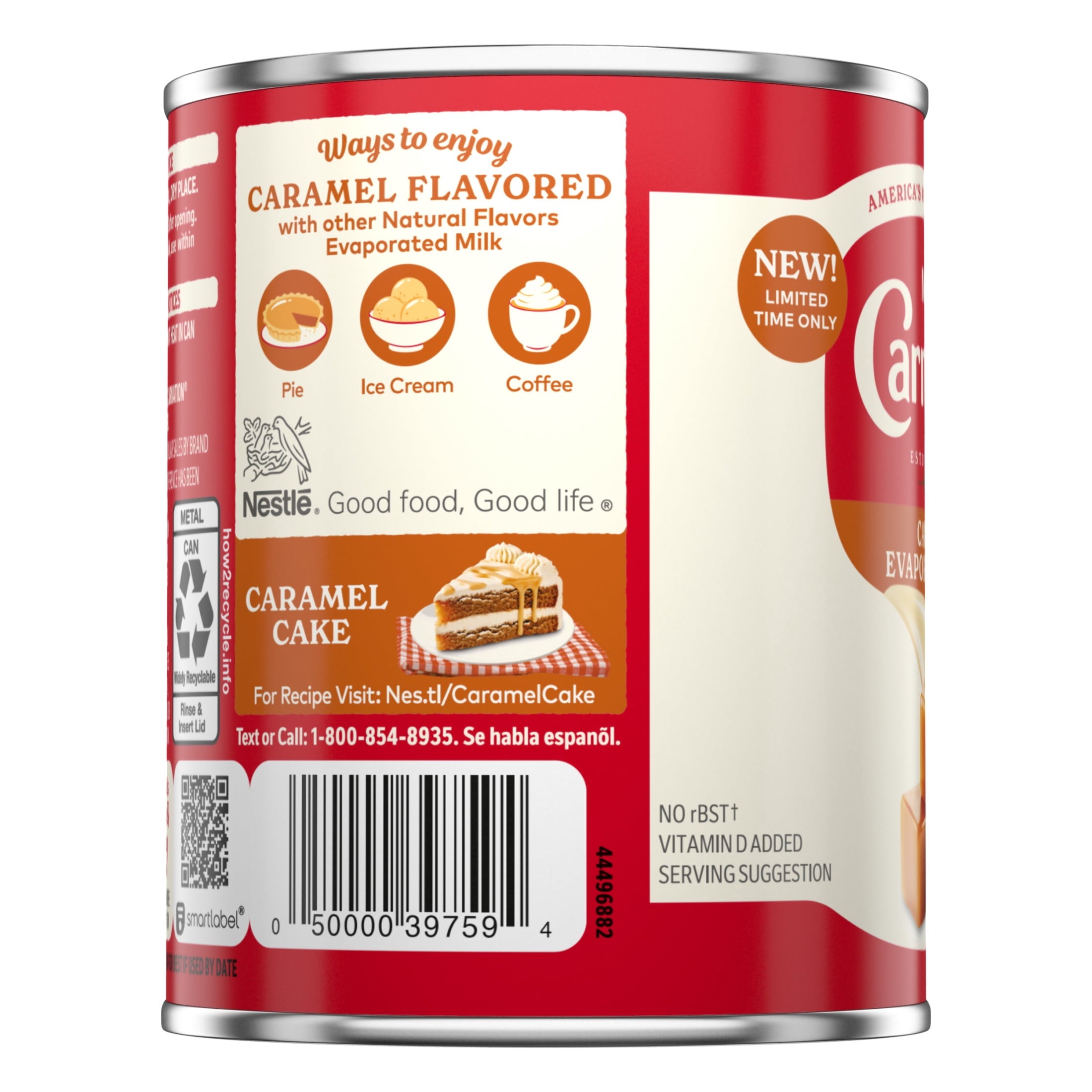 Nestle Carnation Caramel Flavored Evaporated Milk, Shelf Stable Milk, 12 fl oz