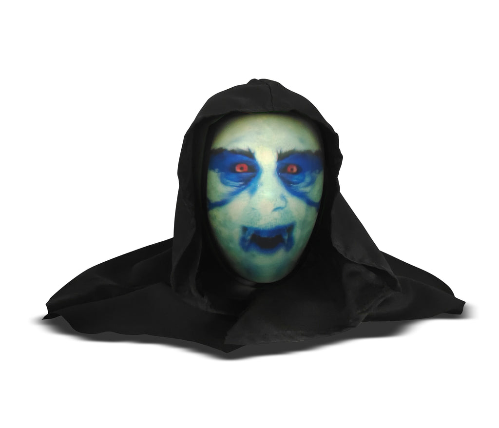 ANIMAT3D The Hauntley's Talking Animated Haunted Head with Built in Projector & Speaker Plug'n Play