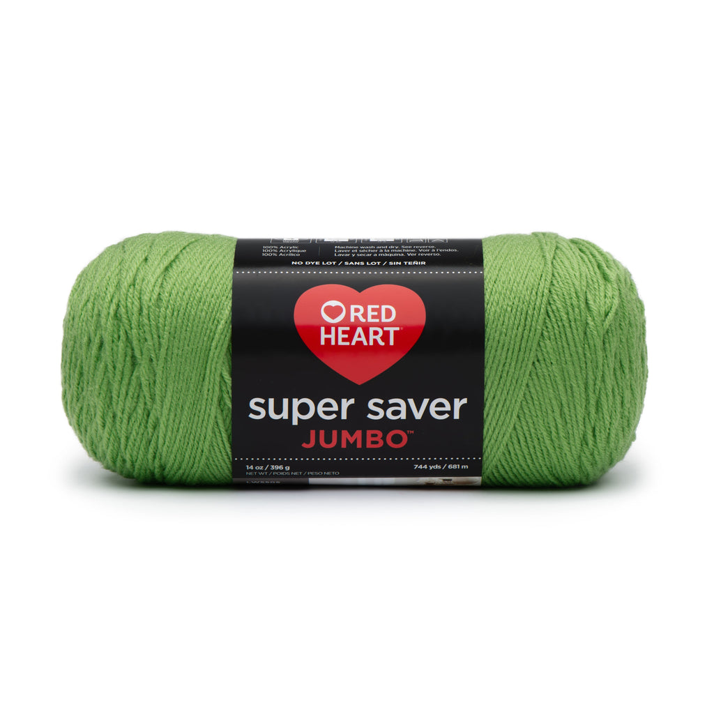 Red Heart® Super Saver® Jumbo #4 Medium Acrylic Yarn, White 14oz/396g, 744 Yards