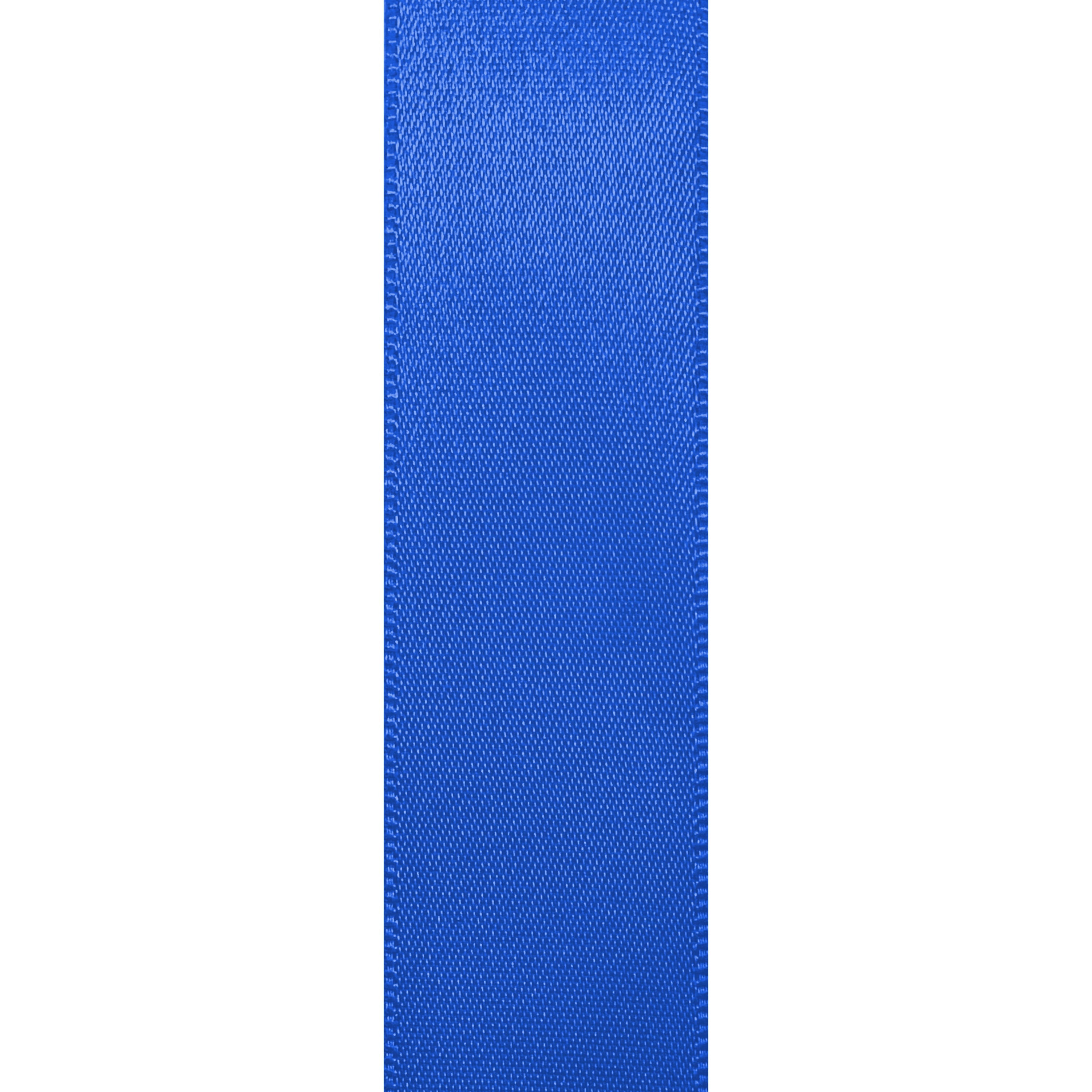 Royal Blue Double Faced Satin Ribbon for Crafts, 7/8" x 100 Yards by Gwen Studios