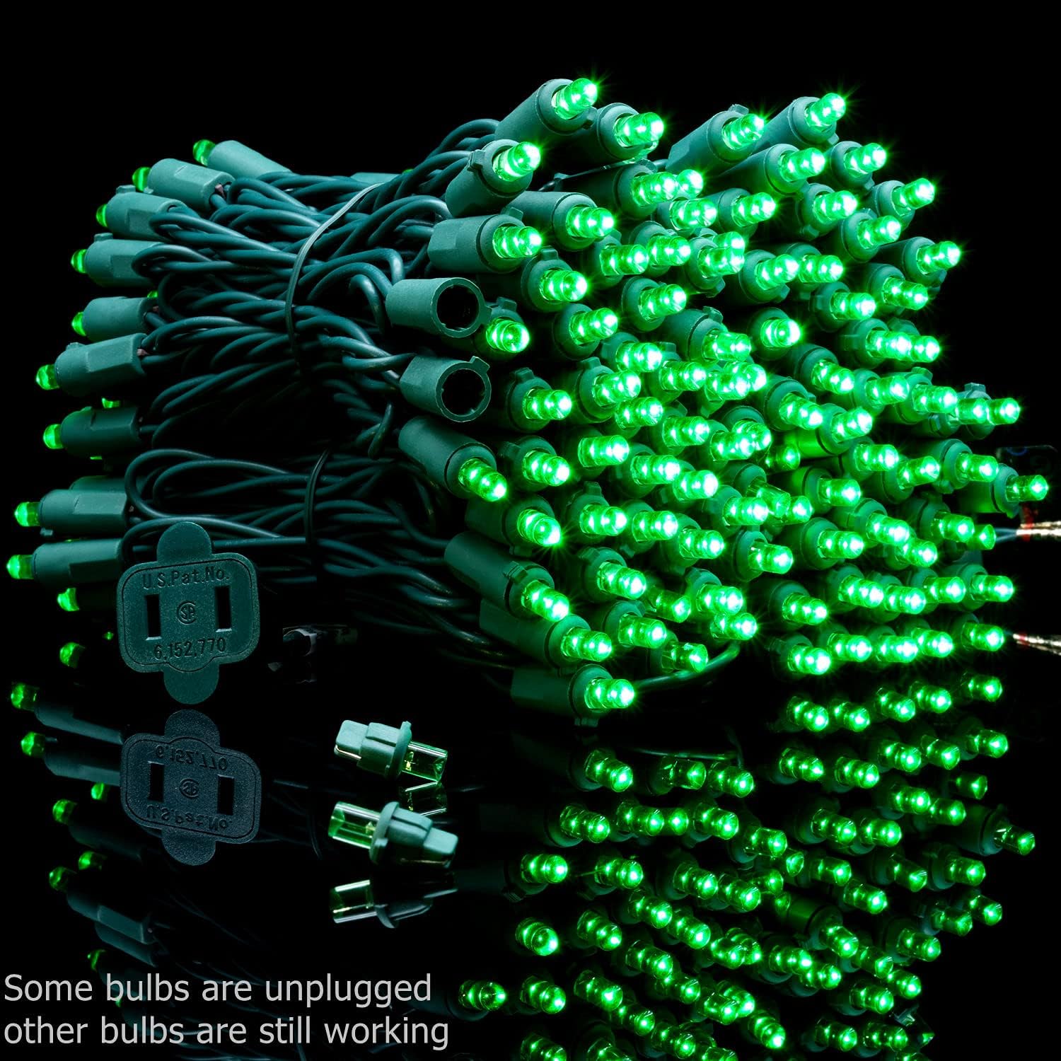 Wick's Outdoor Living LED 5MM Multi-Color Holiday Lights, 50 FT in length, 150 CT, and 6 different color options