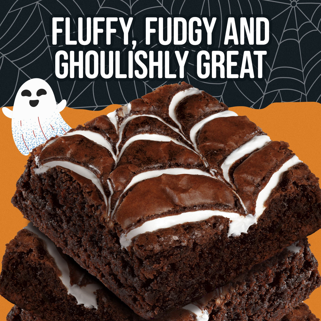 Pillsbury Funfetti Spiderweb Swirl Fudge Brownie Mix, 18.4 oz Box