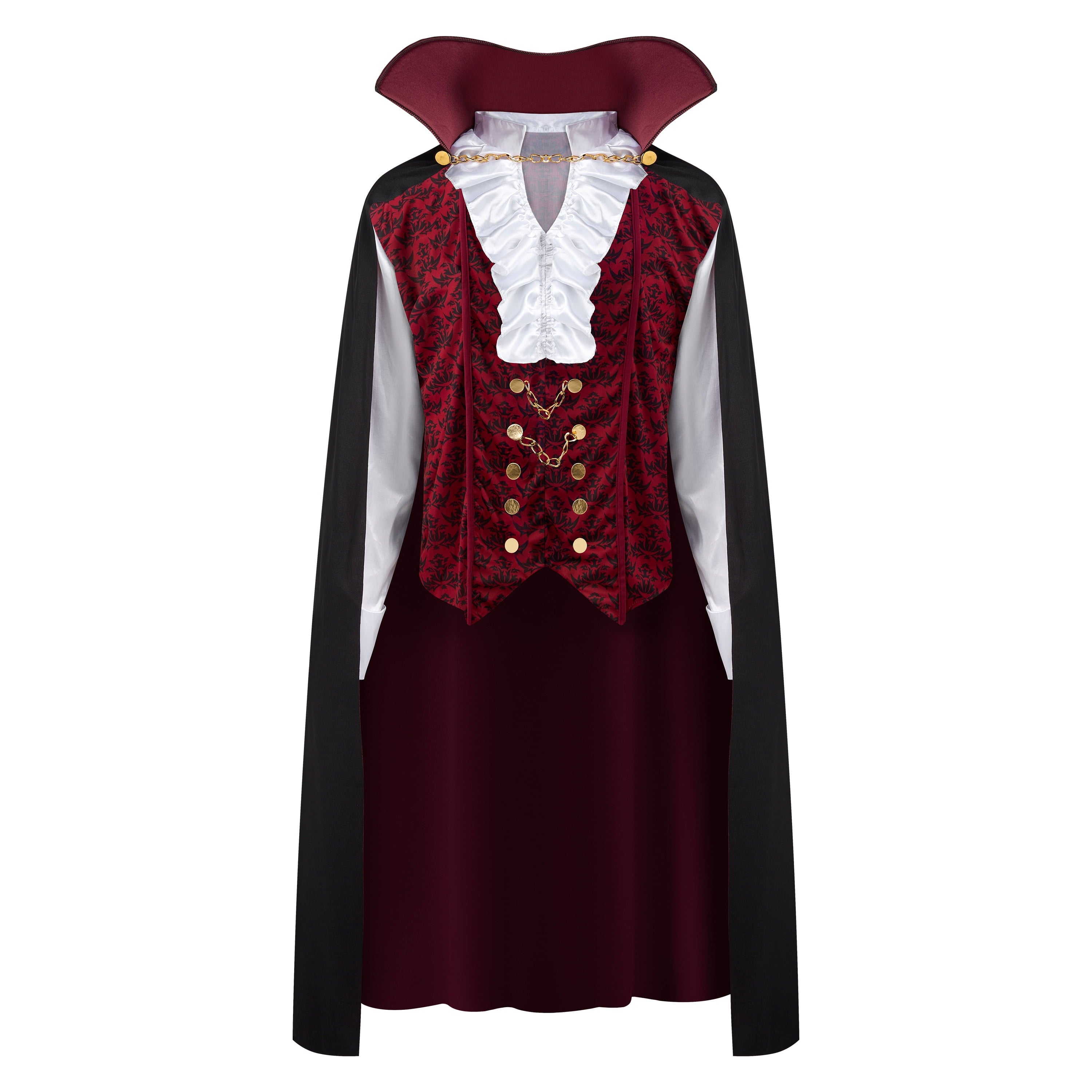 Joyfy Gothic Vampire Costume Kids, Toddler Vampire Costume Halloween Vampire Costume, Vampire costume for boys, Halloween Party Dress Up (3-4yrs)
