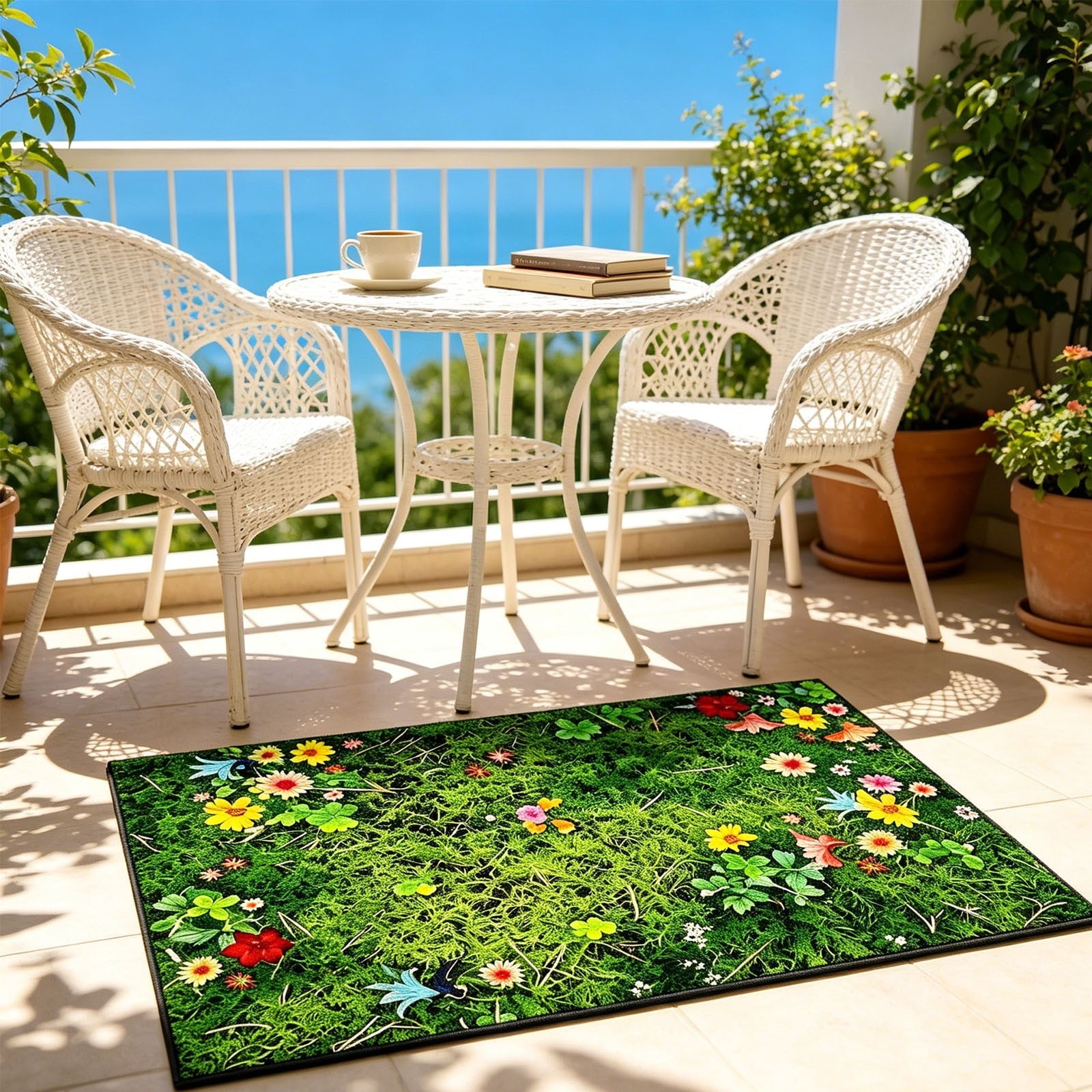 Front Door Mat Indoor Outdoor Entrance Rug, Semicircular Entrance Mat, Half Round Waterproo Non-Slip Durable Rubber Doormat for Garage, Patio, 29.5 inch