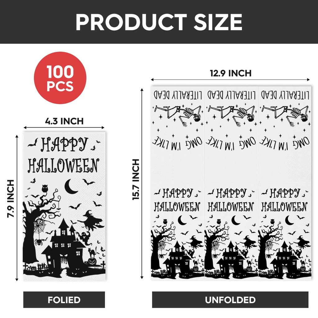 Sm:)e Ghoost Halloween Paper Napkins 100PCS
