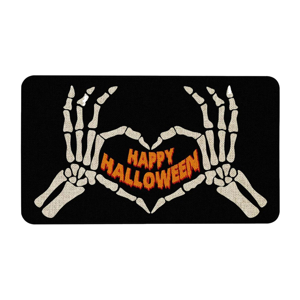 YIMWNYI Halloween-Themed Door Mat, Spooky Entryway Rug, Non-Slip Wiper, Decorative Pumpkin Mat, Perfect for Trick-or-Treaters, Versatile Indoor Outdoor Decor