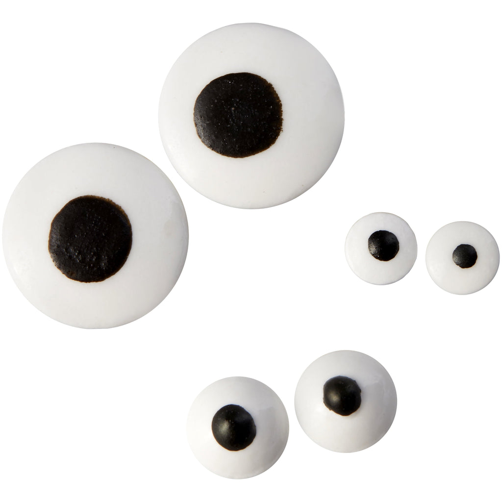 Wilton Candy Eyeballs for Icing Desserts Black & White Candy Sprinkles 0.8 oz.