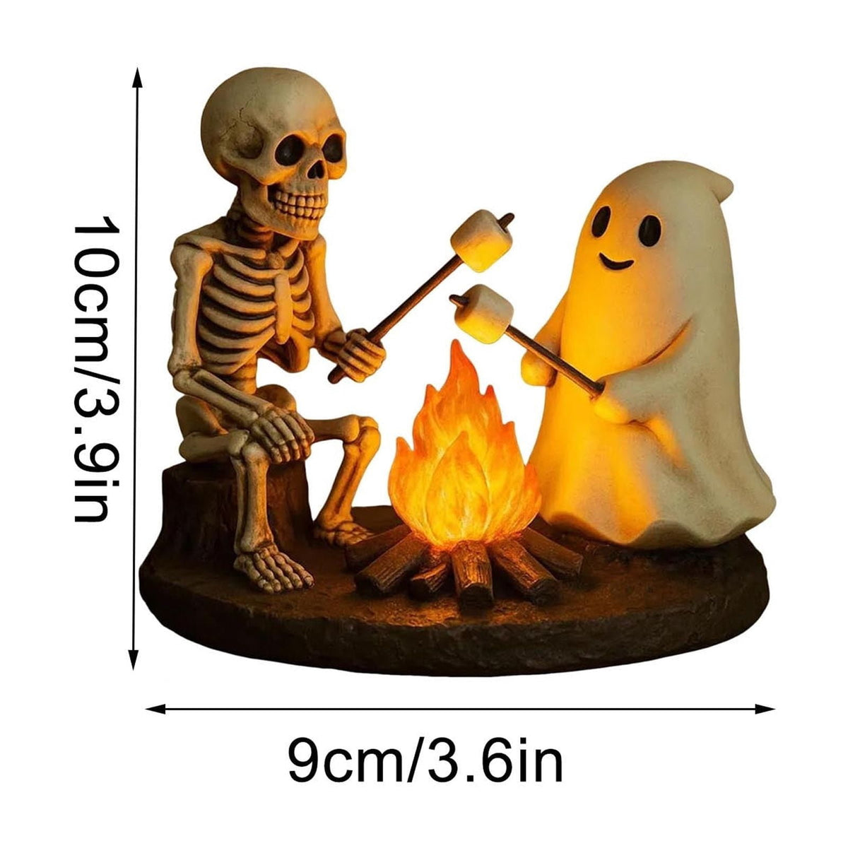 Clearance Halloween Decor-Halloween Decorations Indoor-Light up Ghost in Glass Like-Cute Ghost with Light for Home Kitchen Mantel Tabletop Party Decor and Holiday Decorations Best Halloween Gifts