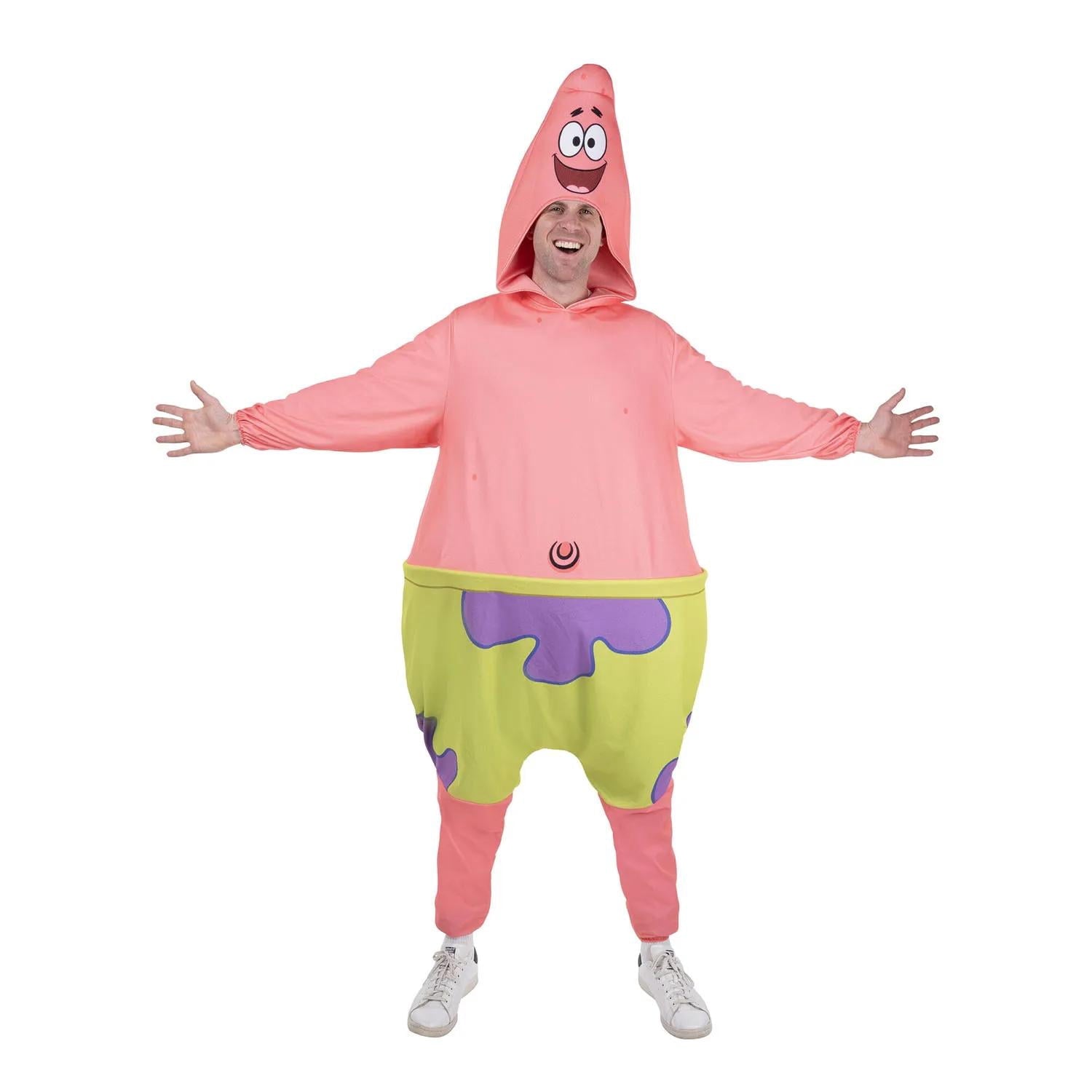 SpongeBob Men's Patrick Halloween Costume Jumpsuit - Pink One Size