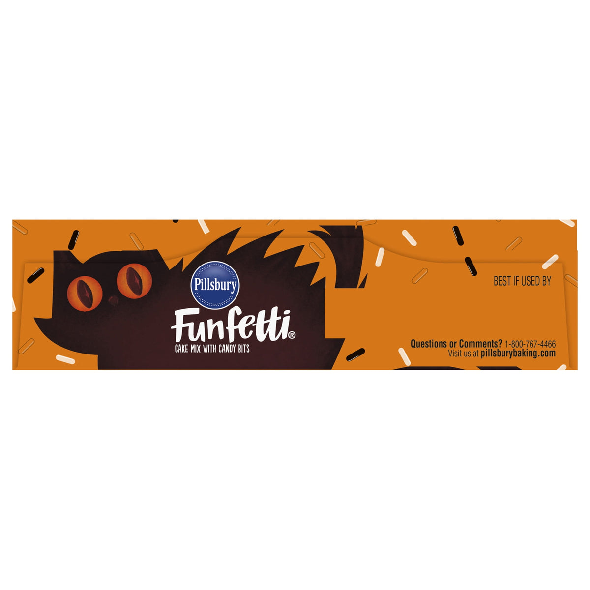 Pillsbury Funfetti Halloween Cake Mix with Candy Bits, 15.25 Oz Box