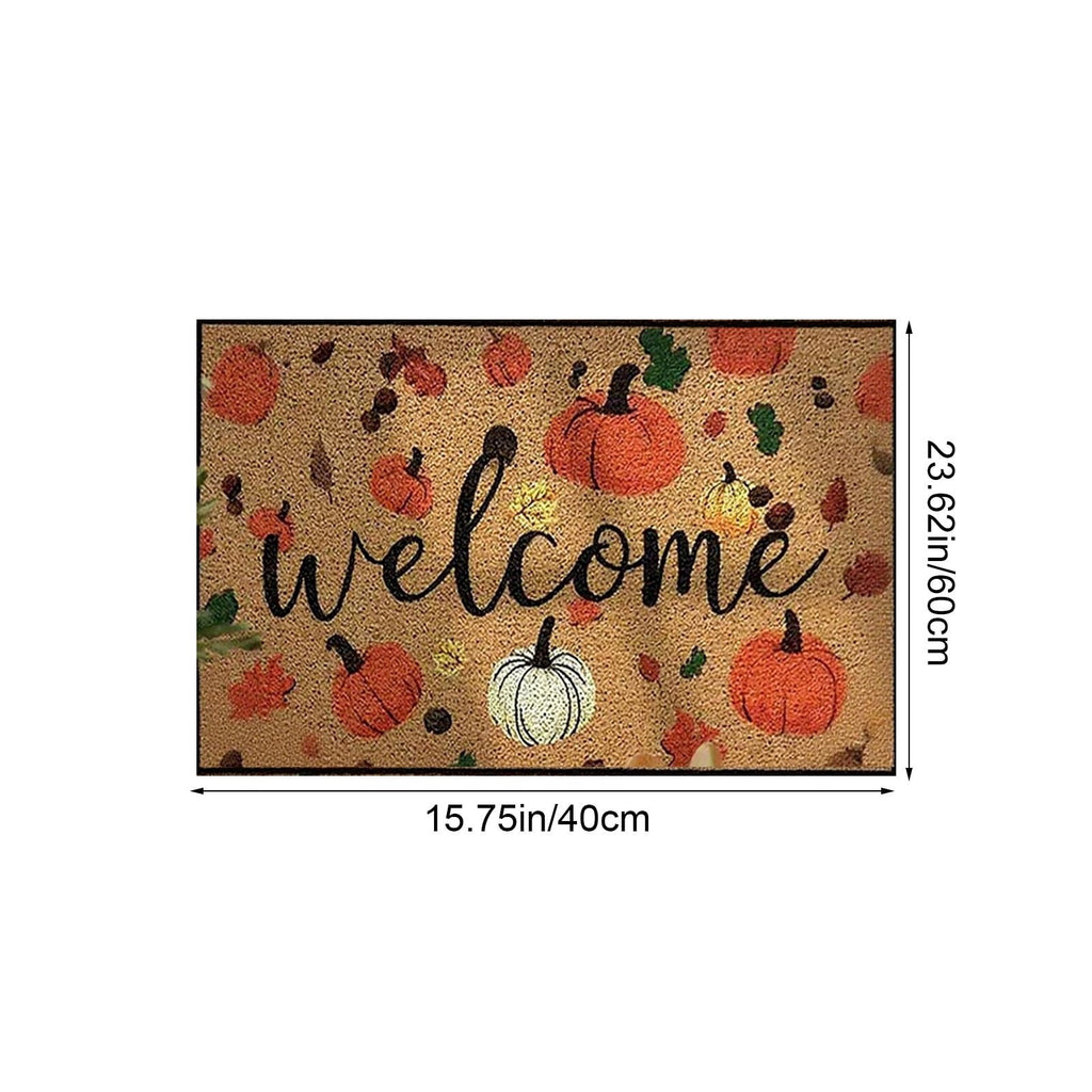 Autumn Door Mat for Entryway, 16x24 Inch, Fall-Themed Floor Doormat for Home Decor, Non-Slip Rug Mat for Living Room, Kitchen, Bedroom, Gifts for Fall Lovers (E)