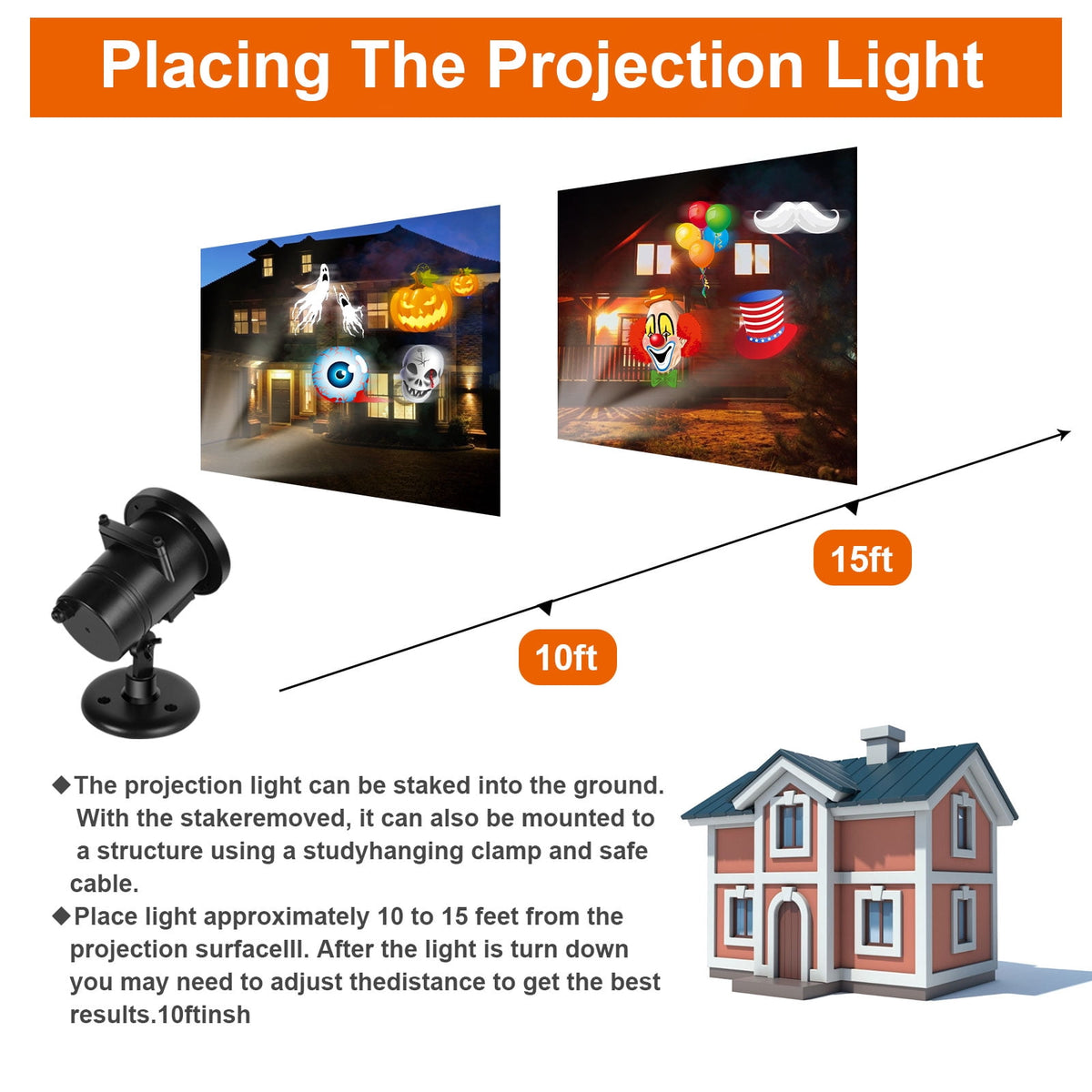 SHANNA Christmas LED Projector Lights, Outdoor Christmas Decorations Light with 16 Moving Patterns Snowflake Holiday Landscape Projector Home Garden Decor