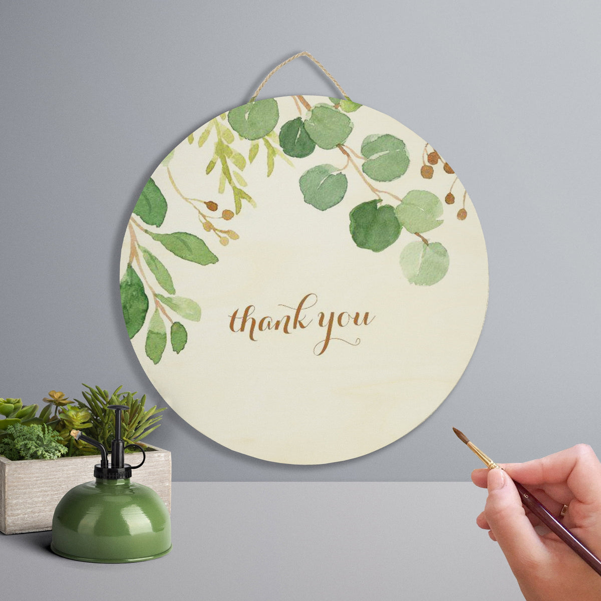 Hello Hobby Unfinished Natural Wood Plaque, Round, 15.75" Diameter