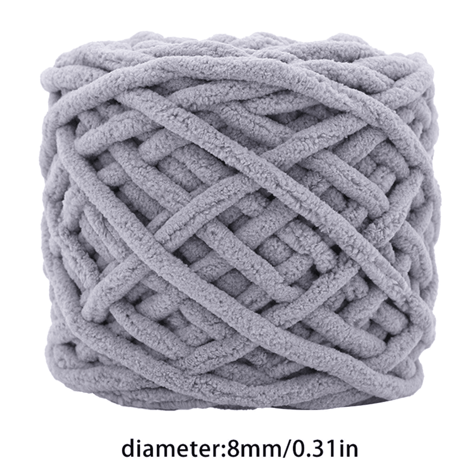 1 Pc Blanket Yarn Chunky Knit Chenille Yarn Soft Velvet Yarn Crochet Knitting Blanket Yarn DIY Craft for Knit Sweaters, Blankets, Shoes, Scarves, Clothes, Dark Green