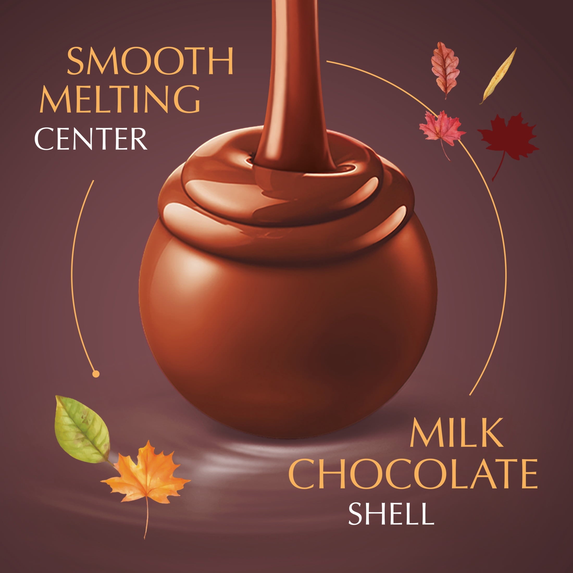 Lindt Lindor Maple Milk Chocolate Candy Truffles, 5.1 oz. Bag
