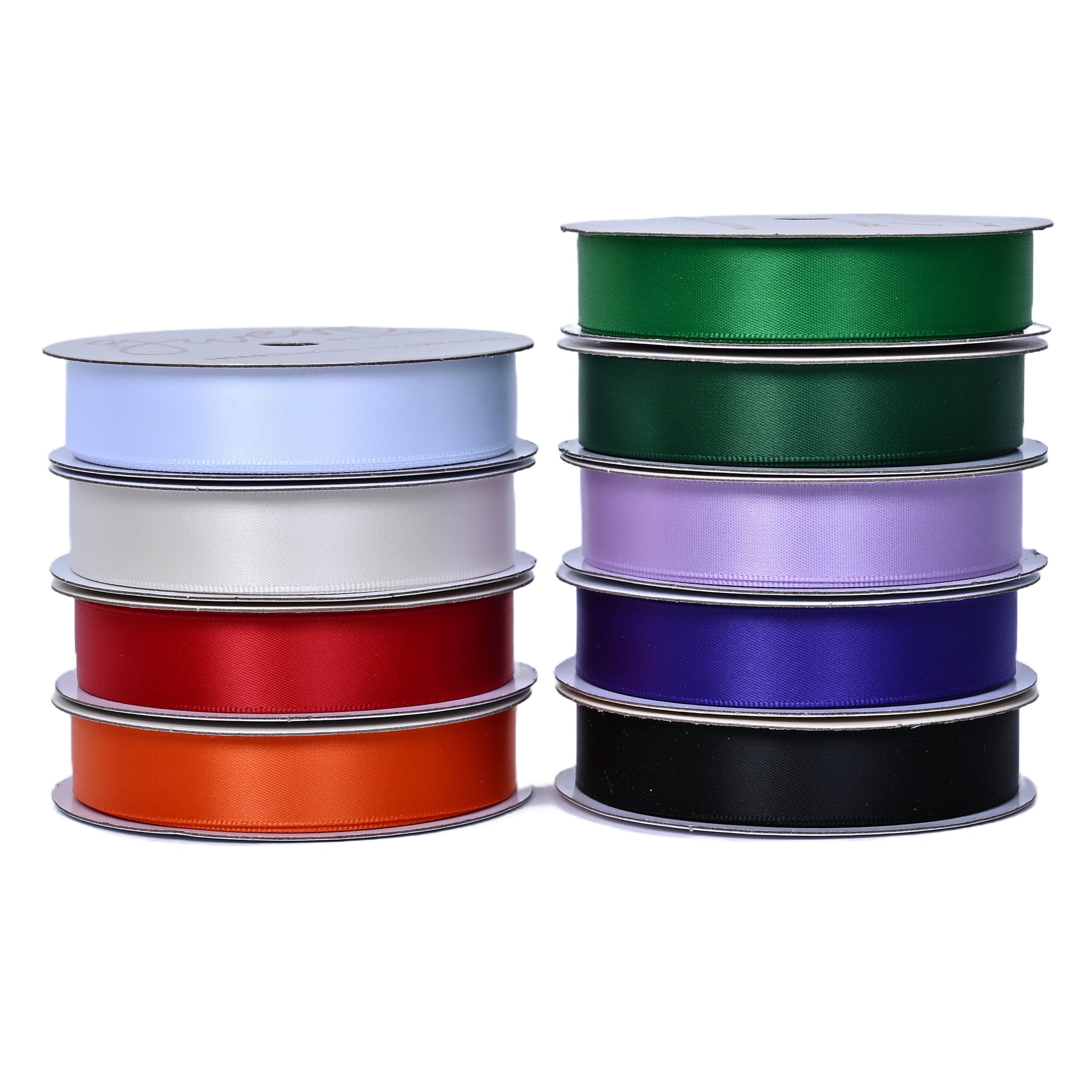 Gwen Studios 5/8" Green Satin Ribbon, 7 Yards