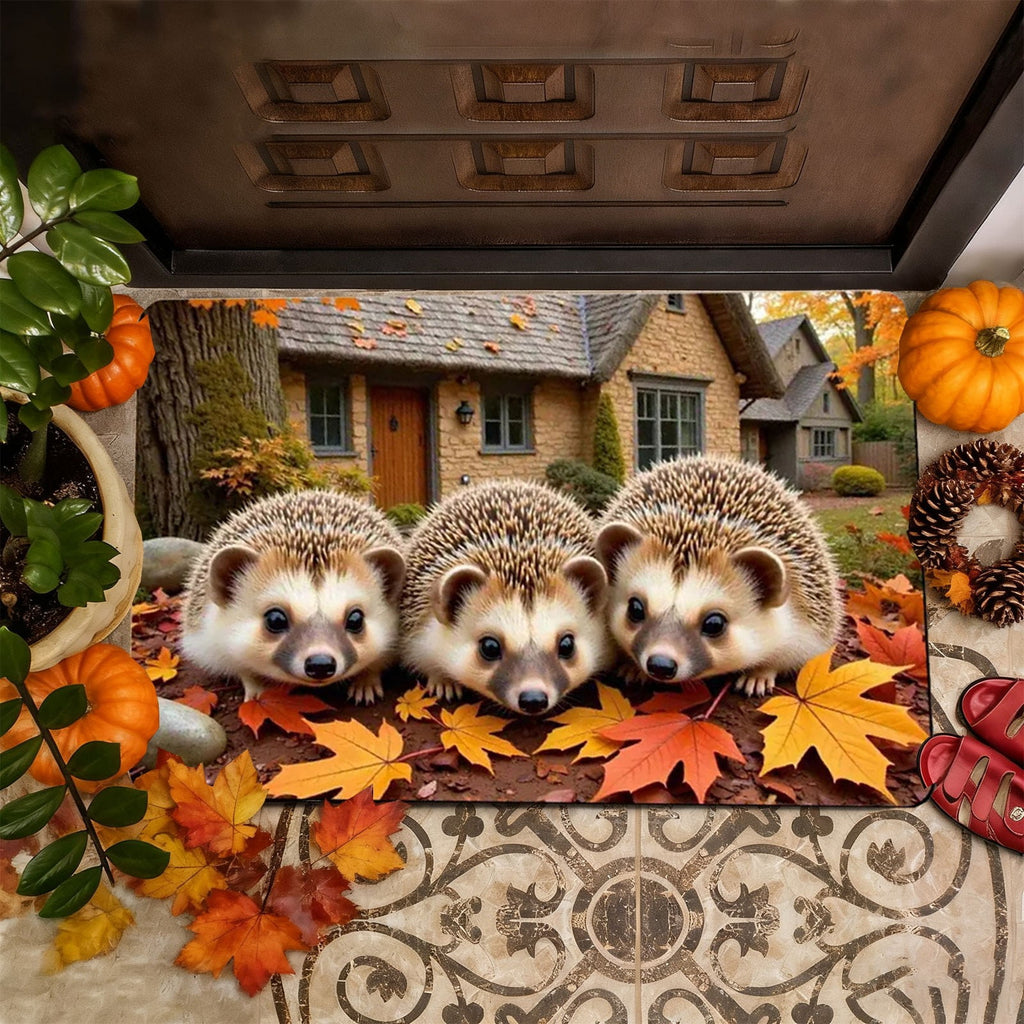 Autumn Door Mat for Entryway, 16x24 Inch, Fall-Themed Floor Doormat for Home Decor, Non-Slip Rug Mat for Living Room, Kitchen, Bedroom, Gifts for Fall Lovers (E)