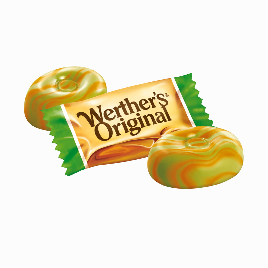 Werther's Original Individually Wrapped Caramel Apple Hard Candy, 8.57 oz Bag