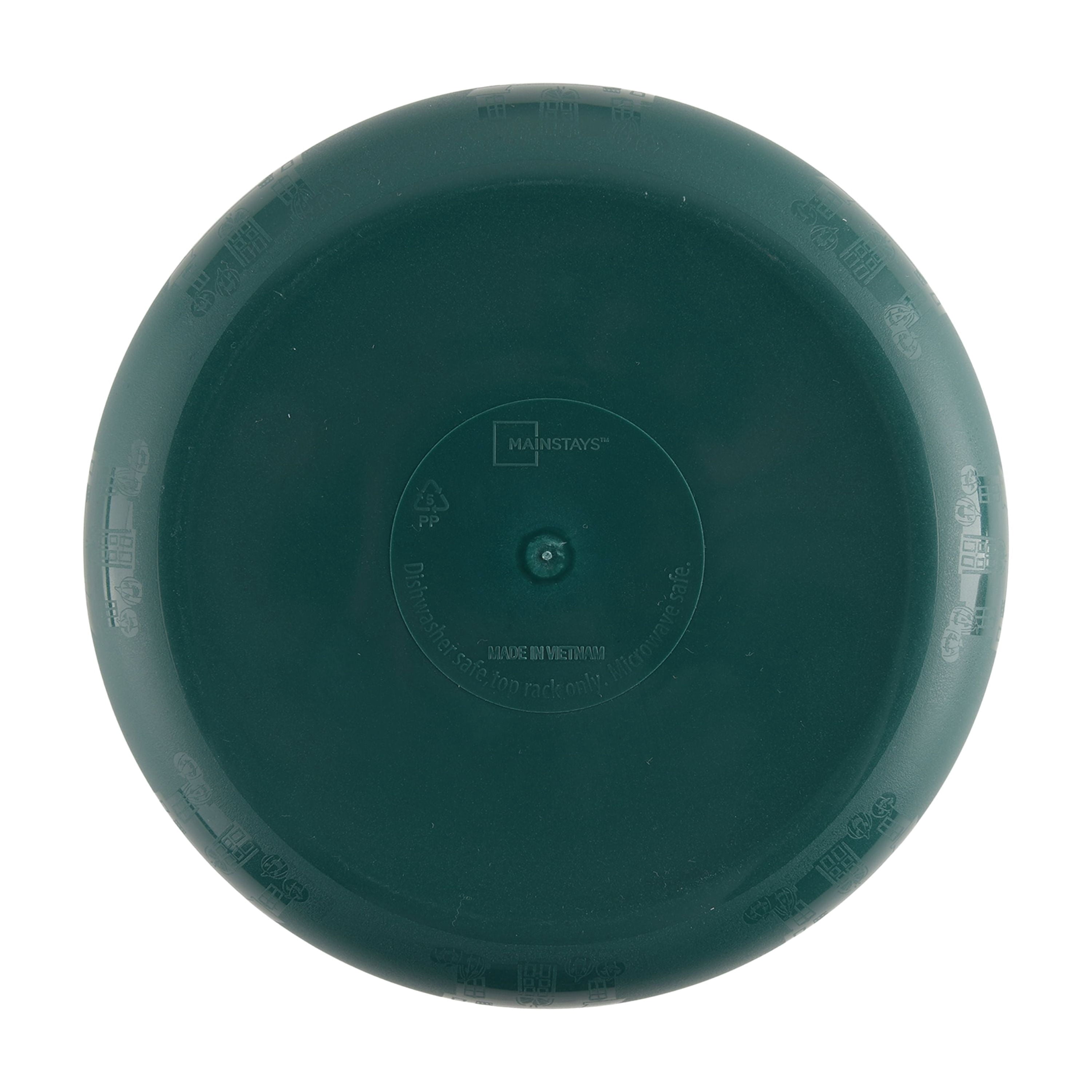 Mainstays 42 oz Round Plastic Dinner Bowl, Etched Bats, Black