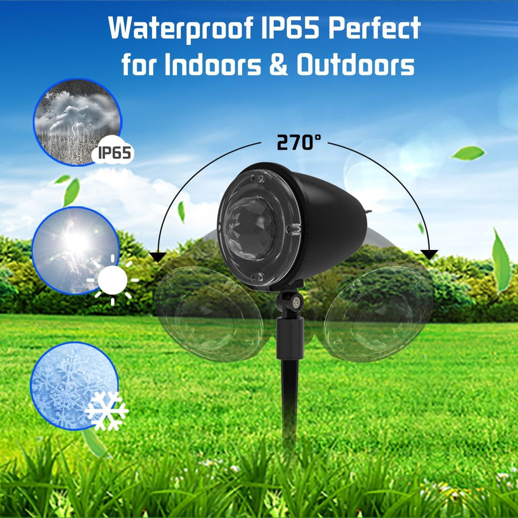 Unbranded Halloween Laser Projector Light Aurora Light Projector 21 Colors Ocean Ripple Pattern Remote Control Indoor Outdoor LED 1 Piece