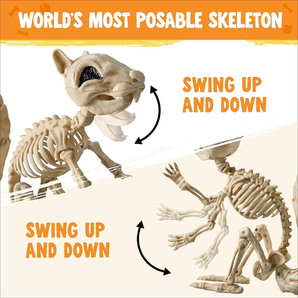 Joyfy 2 Pcs Duck Skeleton Halloween Decoration,4.5 Inch Posable Plastic Animals Halloween Skeleton for Indoor Outdoor Halloween Decorations,Haunted House Party Props