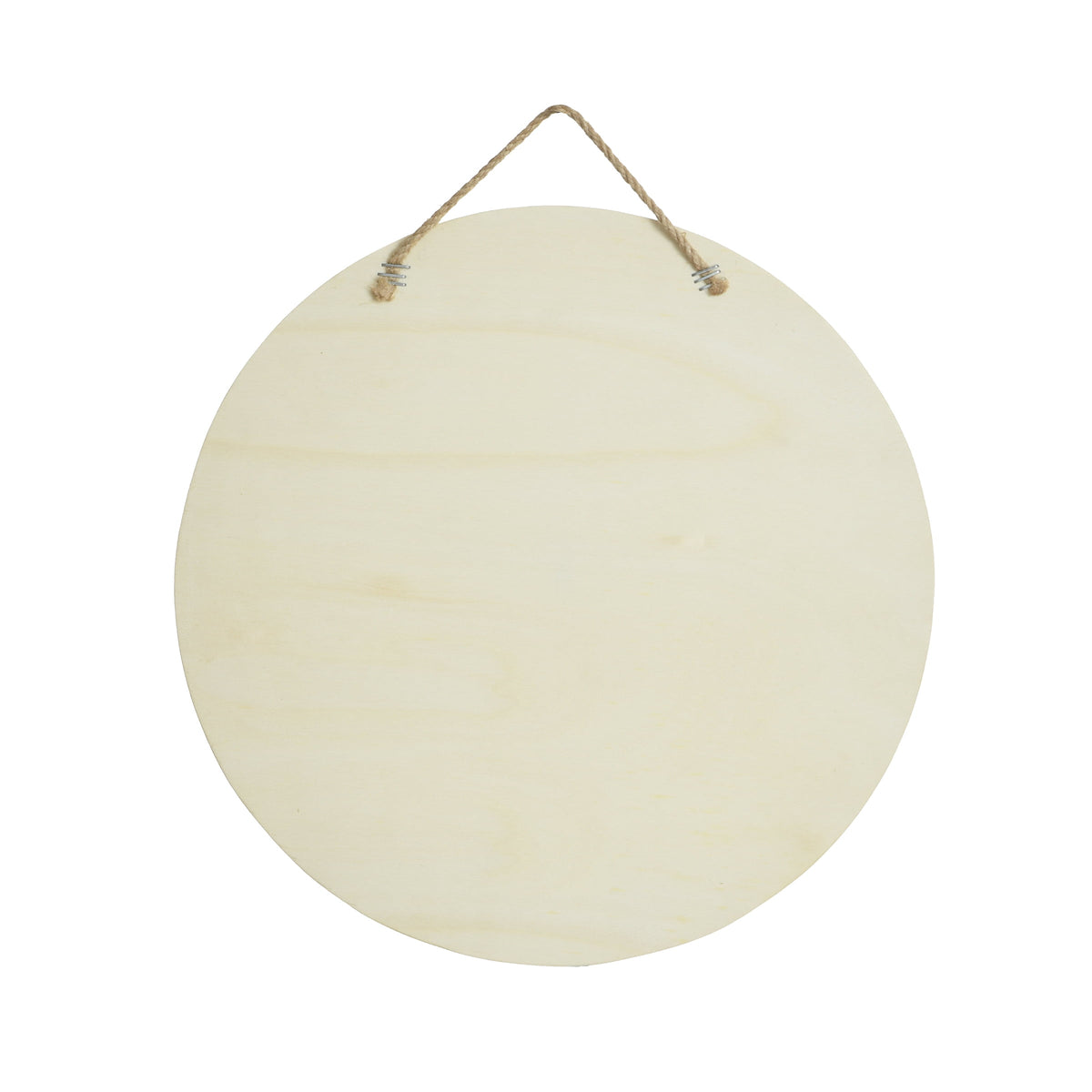Hello Hobby Unfinished Round Wooden Plaque, 11.8 in