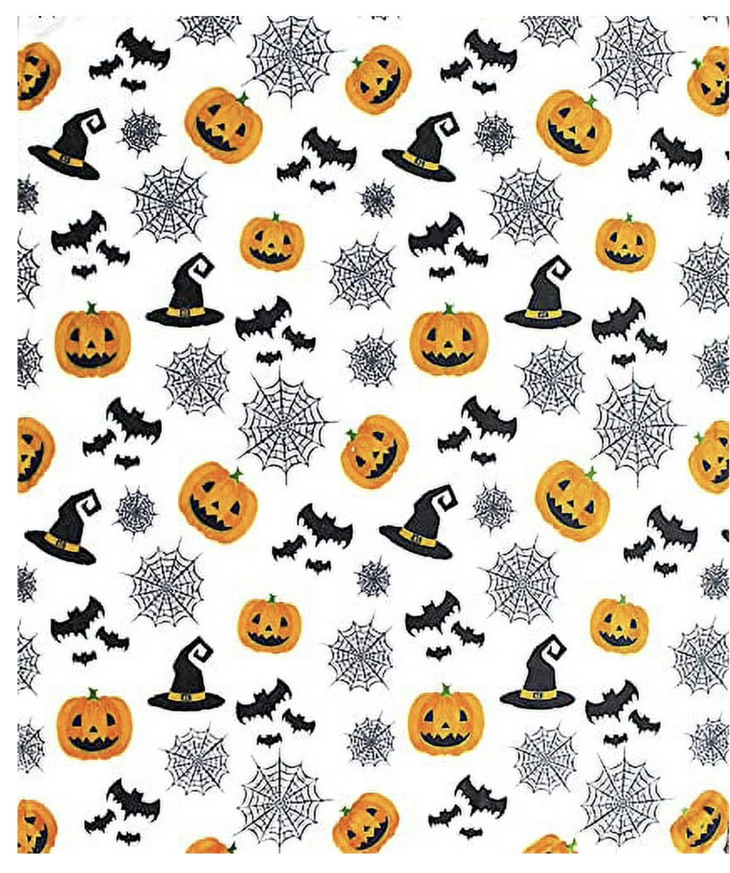Serafina Home Halloween Throw Blanket: Fuzzy Boo! Jack O'Lantern Spider Webs Skull and Black Cats Print on Velvet Fleece for Sofa Bed Couch Chair Dorm