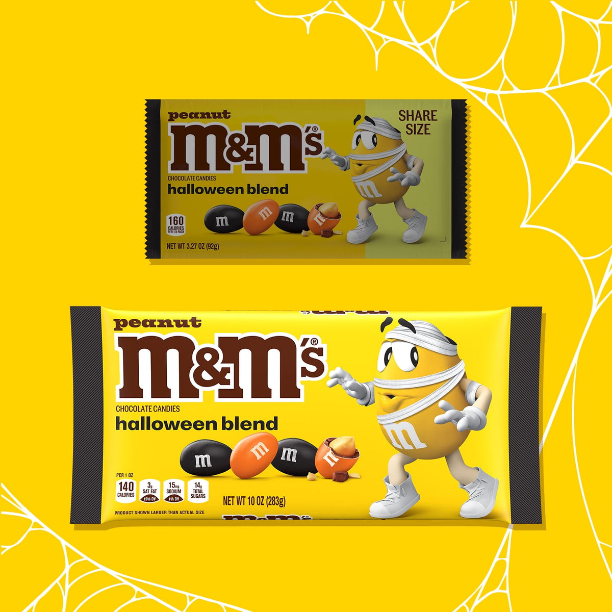 M&M'S Peanut Milk Chocolate Halloween Mix Halloween Chocolate Candy - 10 oz