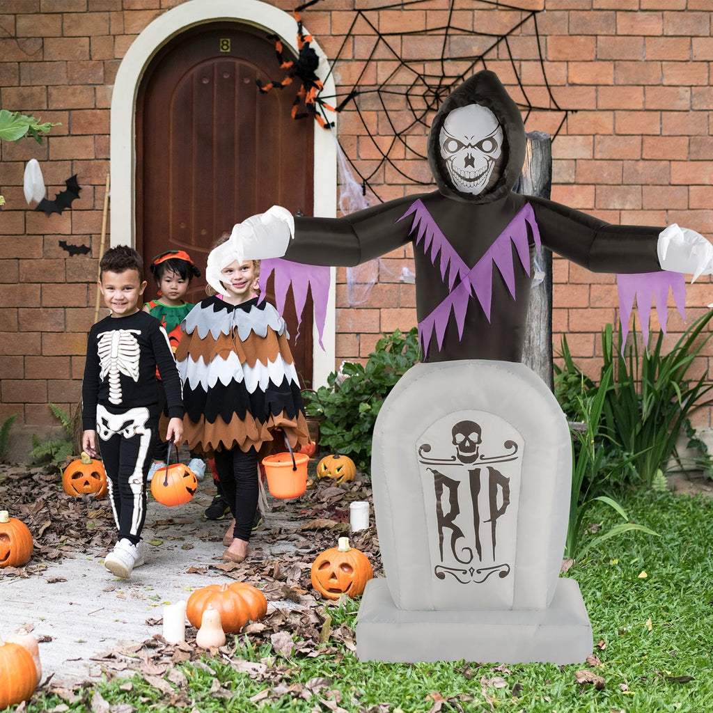 UBesGoo Inflatable Halloween Decoration 6 FT Reaper for Halloween Party Outdoor, Yard, Garden, Lawn Decorations