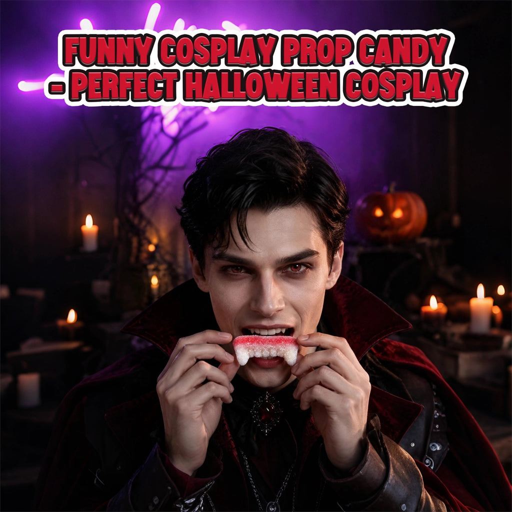 AMOS Cotton Candy Halloween Pizza, Eyeballs Candy for Party, Gluten-Free, 6 Count, 6.35 oz