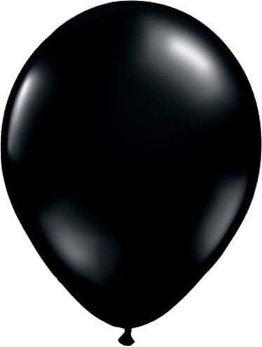 LoonBalloon Dead Zone Caution Halloween Balloons 11" Latex 6 Pack – Black and Red Party Decoration
