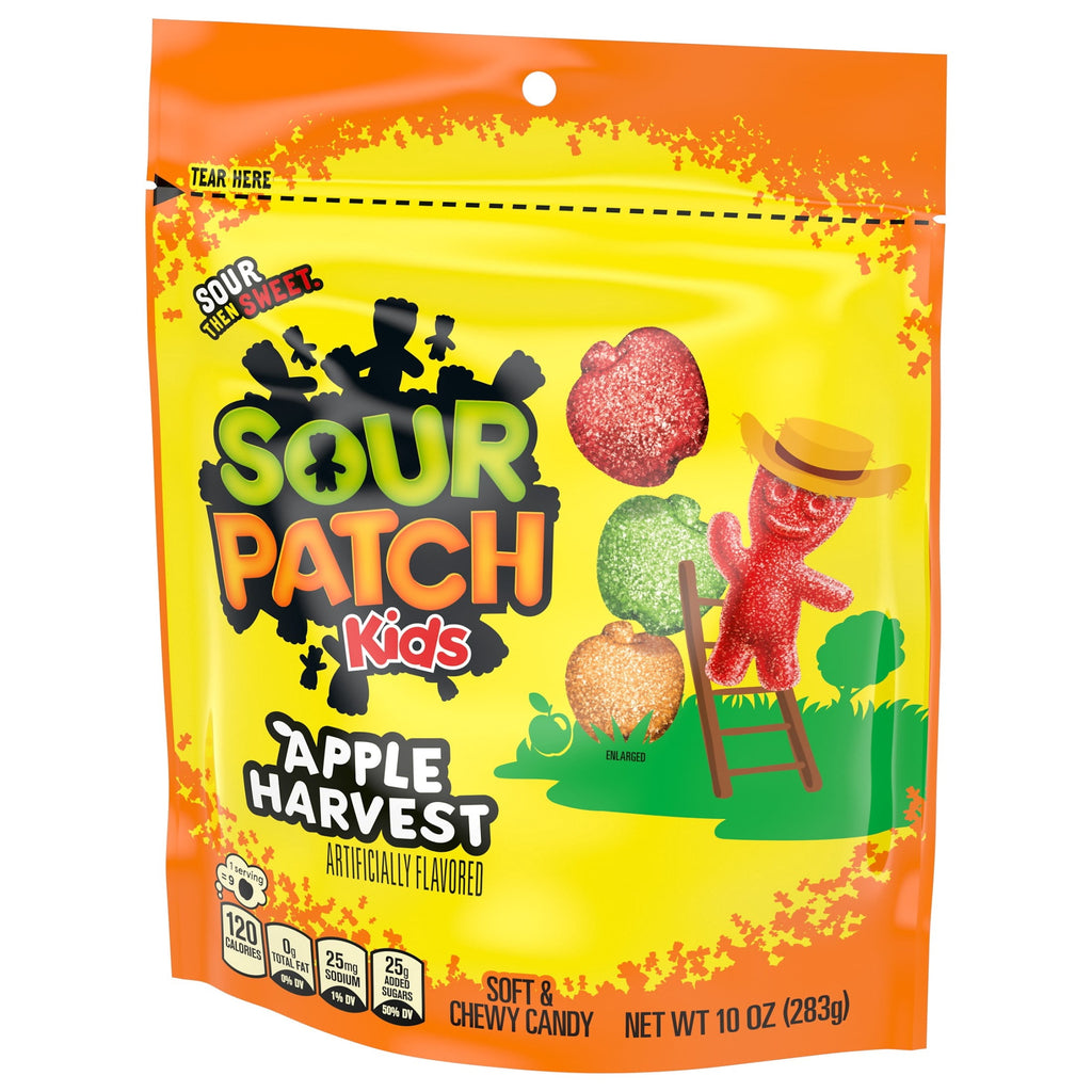 SOUR PATCH KIDS Apple Harvest Soft & Chewy Candy, 10 oz