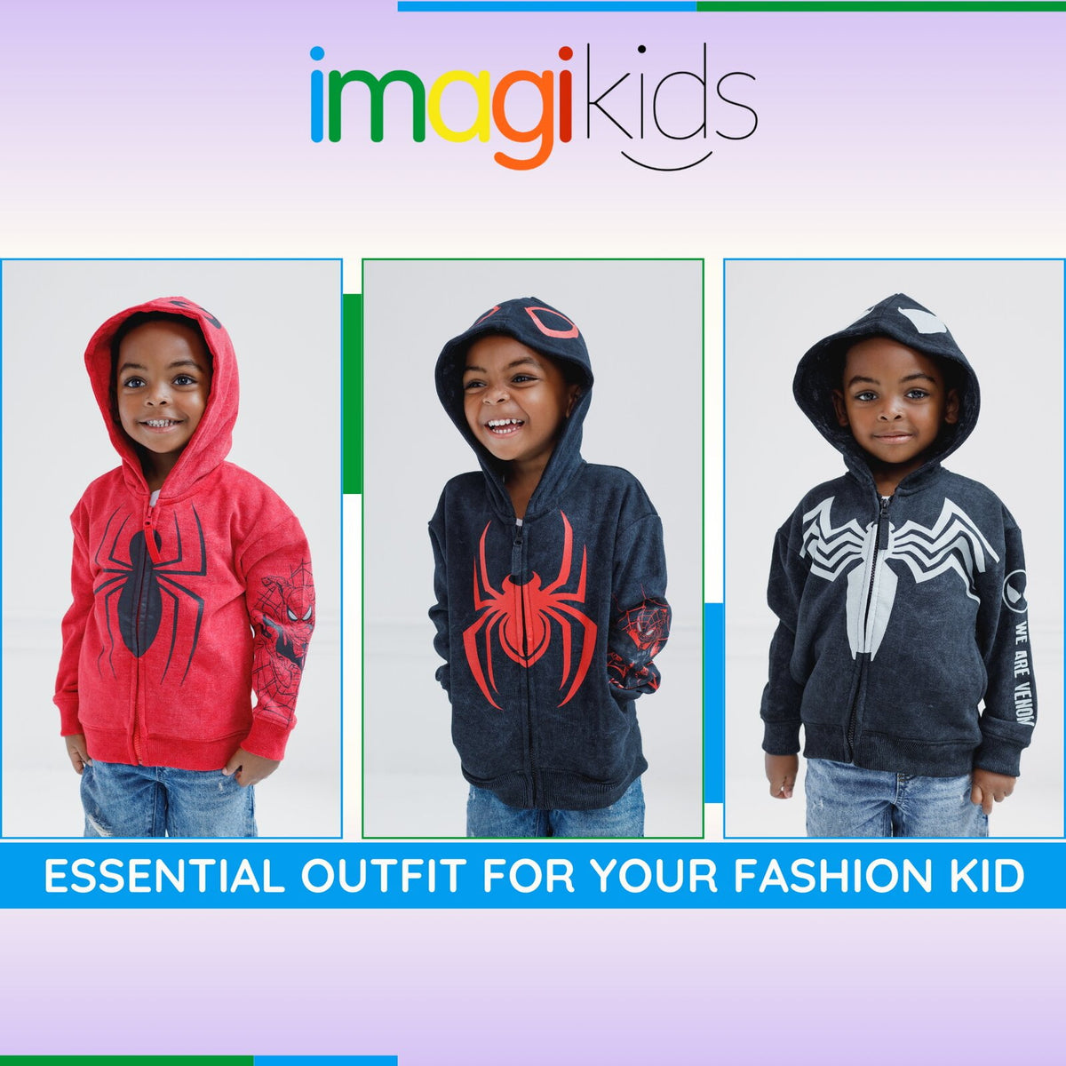 Marvel Spider-Man Adult Men or Women Cosplay Fleece Zip-Up Hoodie Miles Morales Charcoal