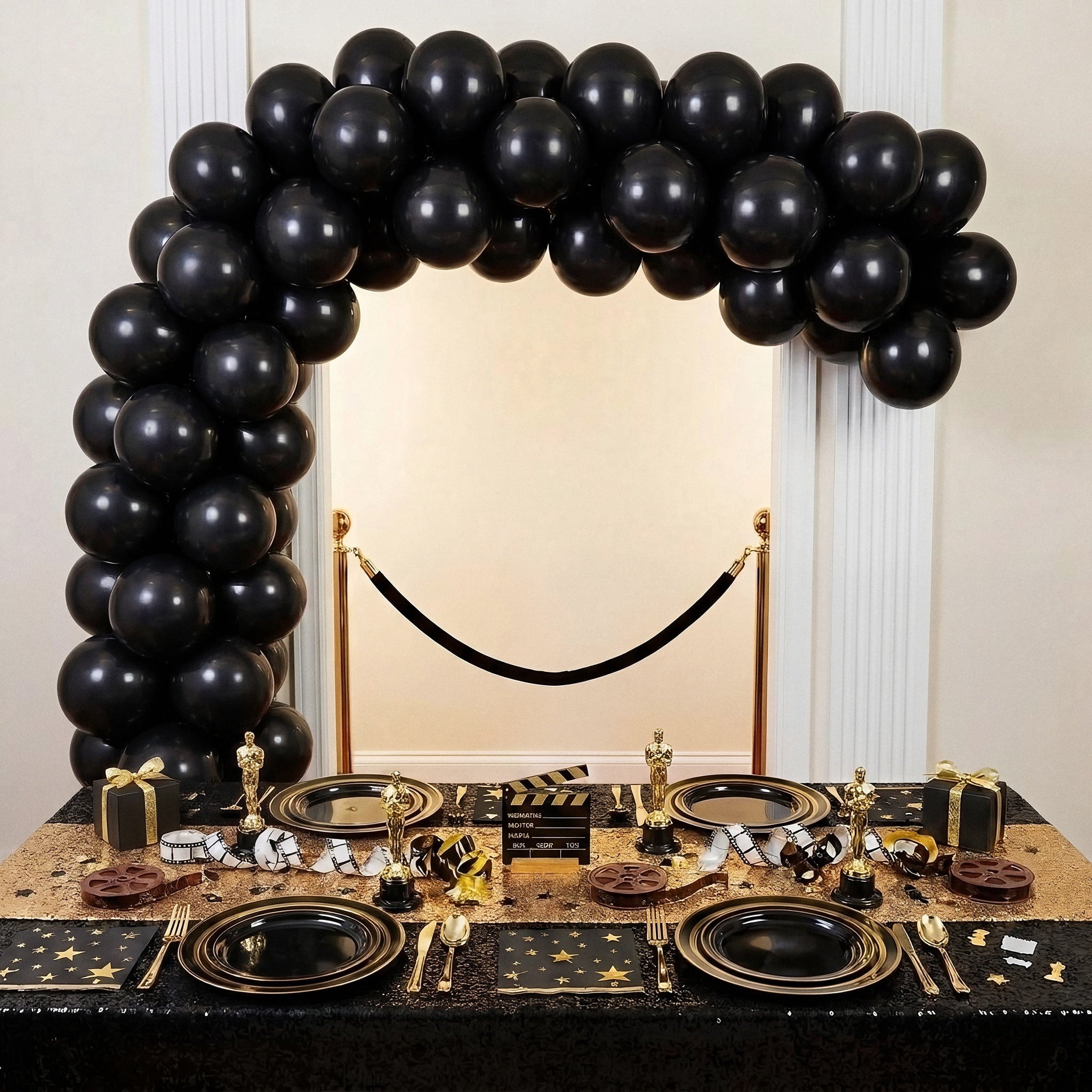 12" Black Latex Balloons, 15 Pieces, by Way To Celebrate