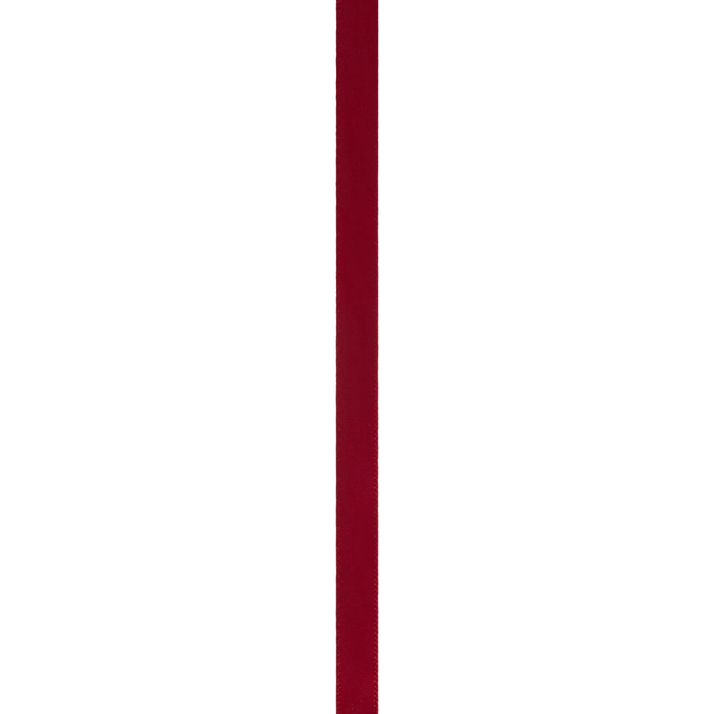 Offray Ribbon, Red Wine 3/8 inch Single Face Satin Polyester Ribbon, 18 feet