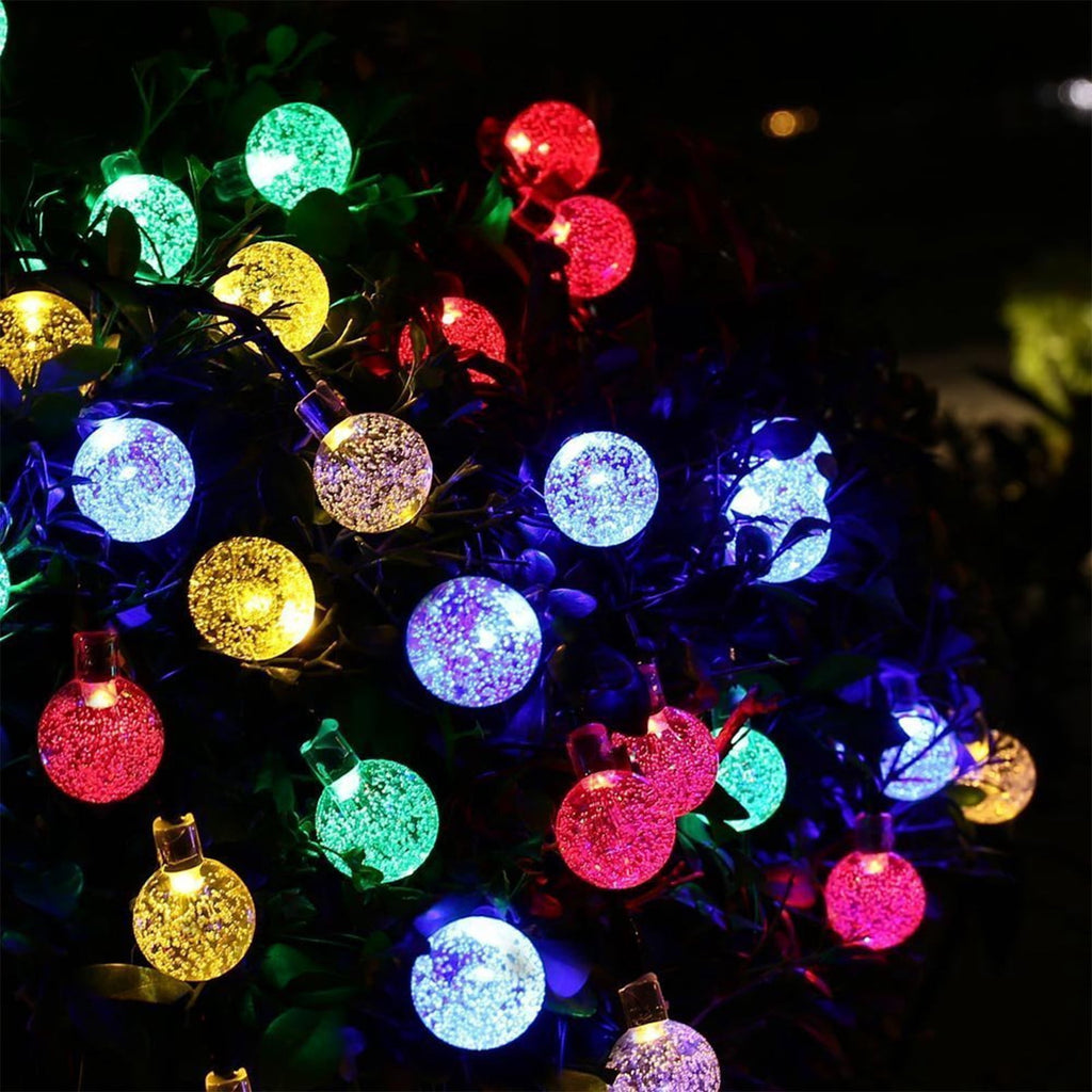 Toodour Solar String Lights Outdoor, 35.6ft 60 LED Waterproof Solar Powered Globe Patio Lights with 8 Modes for Garden Home Gazebo Yard Decorations (Warm White)