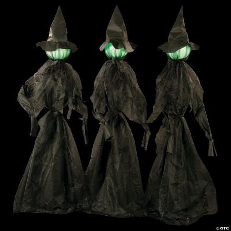 Glowing Face Witch Decor (Set Of 3) - Home Decor - 3 Pieces