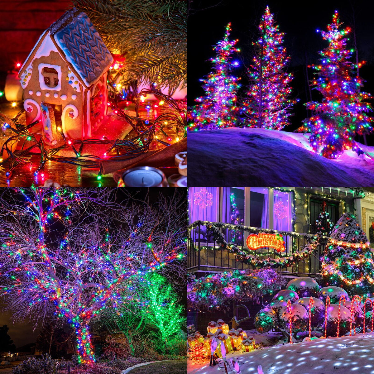 Toodour Orange & Purple Halloween Lights, 82ft 200 LED Plug in Halloween String Lights with 8 Modes, Memory & Timer Function, Connectable Halloween Outdoor Lights for Home, Garden, Halloween Decor