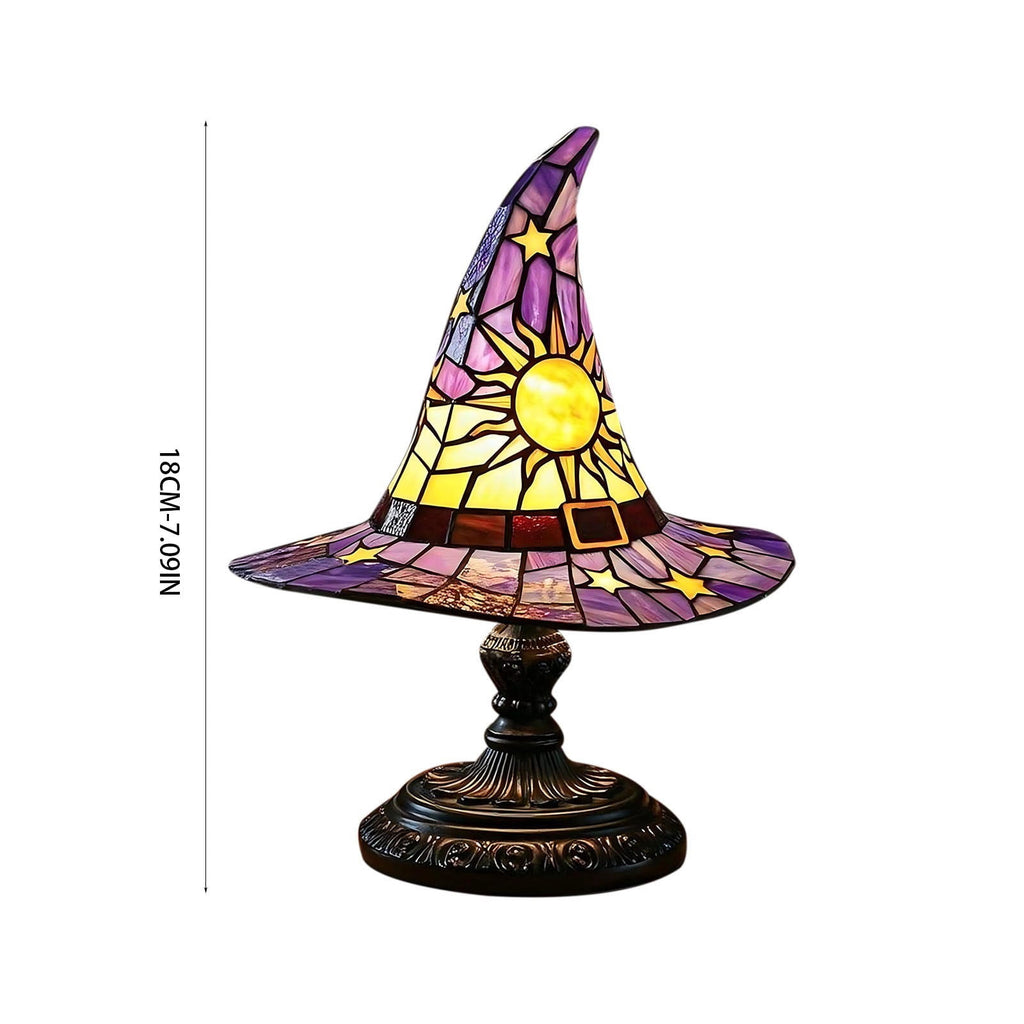 Stijggn Witch Hat Lights Halloween Glowing Lights, Waterproof Hanging Witch Hat Decorations, Warm Light Festival Ornaments for Indoor Outdoor Yard Garden Party Halloween Decor